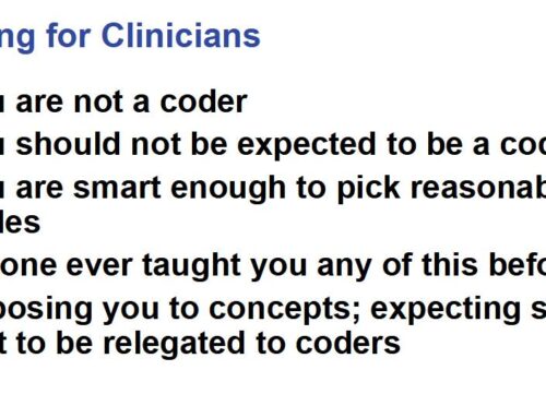 Coding for Clinicians: Principles for picking the best ICD-10-CM diagnosis codes (0.75 hr CME)