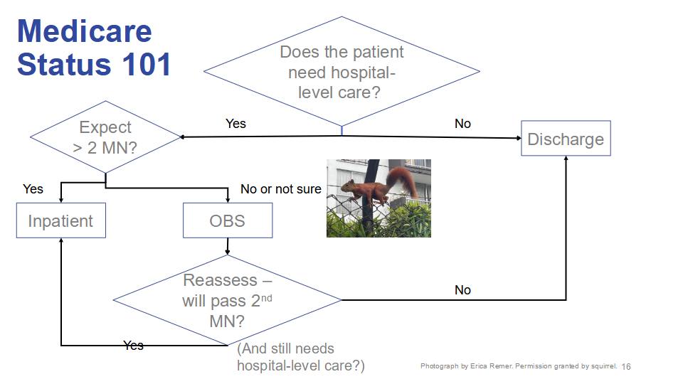 Module Example Slide for Medical Necessity, Medicare Status 101
